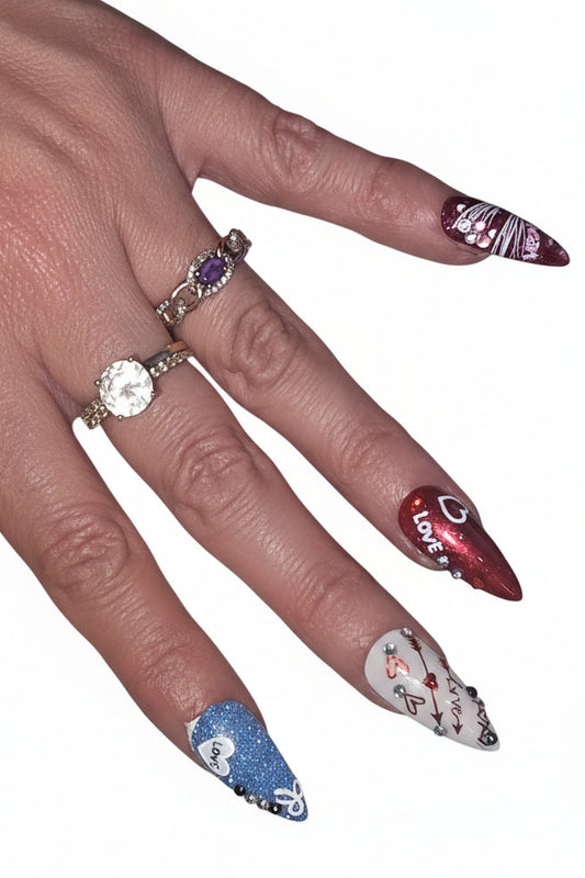 Love is in the Air Press-On Nail Set – Custom Fit