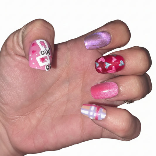 XOXO Press-On Nail Set – Custom Fit