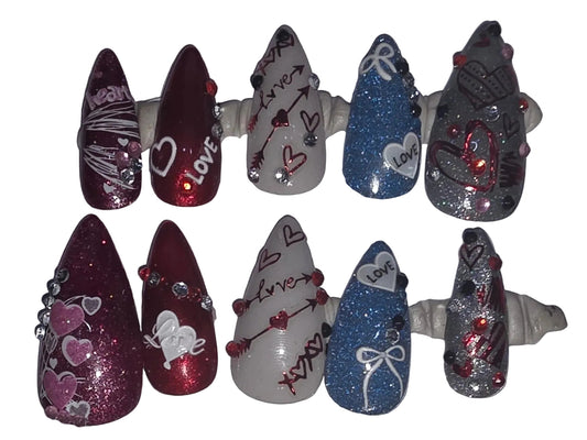 Love is in the Air Press-On Nail Set – Custom Fit