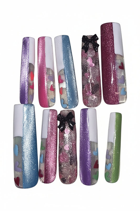 Halfway In Press-On Nail Set – Custom Fit